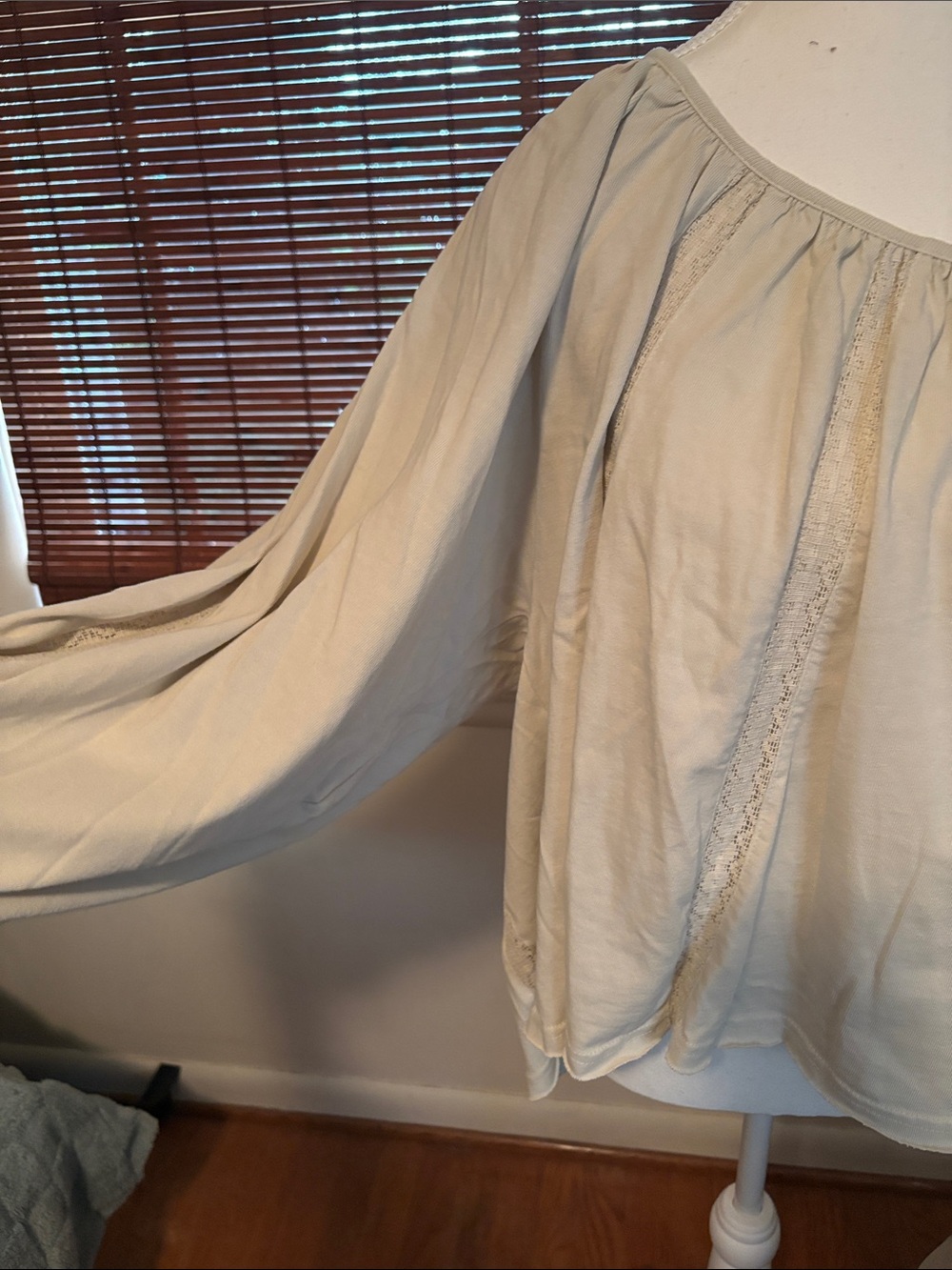 Free People Marla Cream Long-Sleeve Peasant Top - Picture 9 of 9